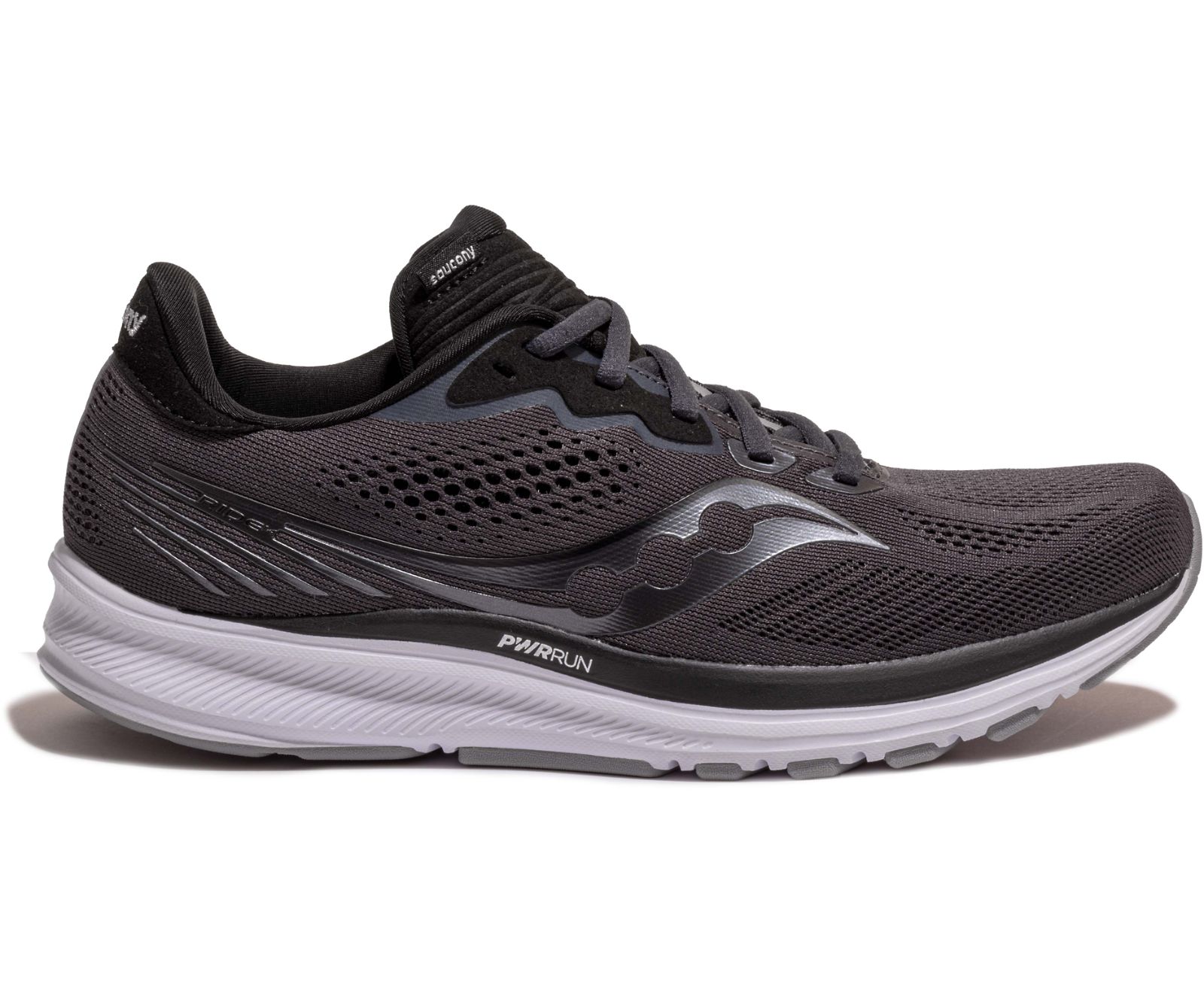 Saucony Ride 14 Wide Men\'s Running Shoes Grey / Black | AU 557AHKP